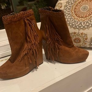 Women’s suede booties size 8.5